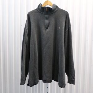 Polo Ralph Lauren Men's Quarter Zip Sweatshirt Gray Estate Rib Size 3XLT